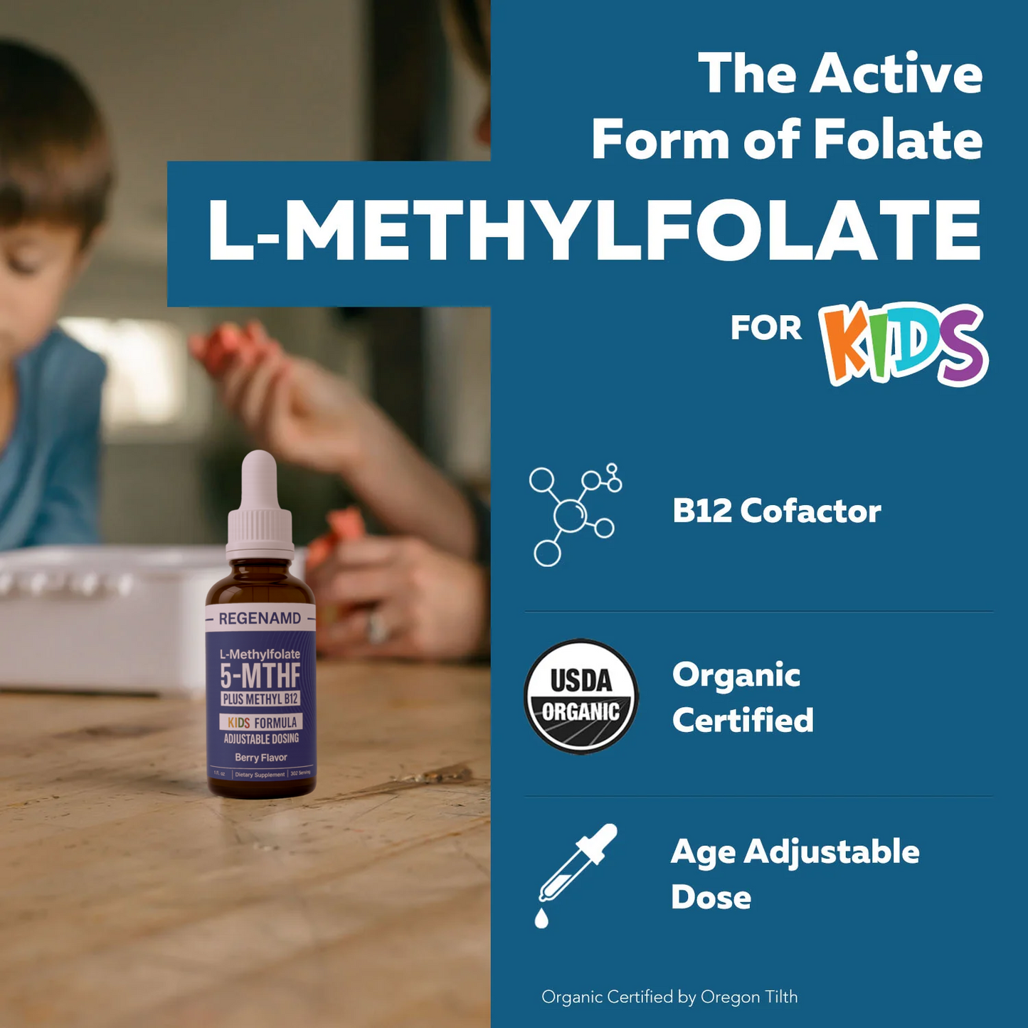 Kids Methylfolate Plus B12 Cofactor